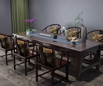 New Chinese Style Tea Tables And Chairs-ID:134293958