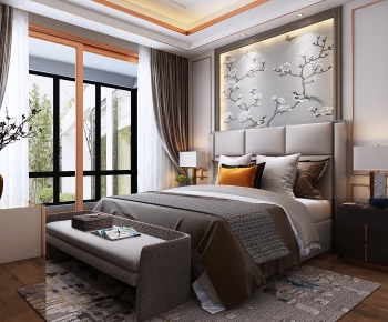 New Chinese Style Bedroom-ID:504566366