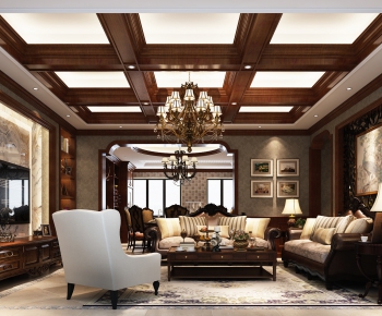 American Style A Living Room-ID:754692344