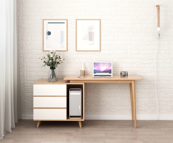 Nordic Style Computer Desk And Chair-ID:101230512