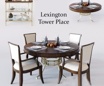American Style Dining Table And Chairs-ID:714224517
