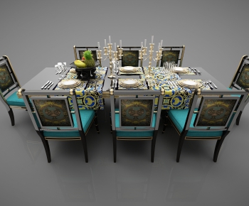New Chinese Style Dining Table And Chairs-ID:633154257