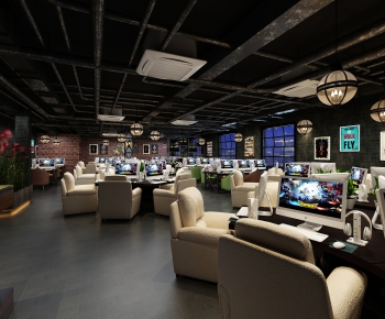 Industrial Style Internet Cafe-ID:419588593