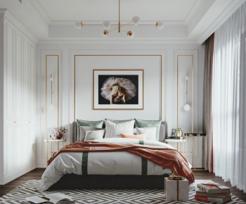 Simple European Style Bedroom-ID:705290866
