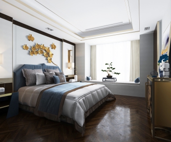 New Chinese Style Bedroom-ID:266810789