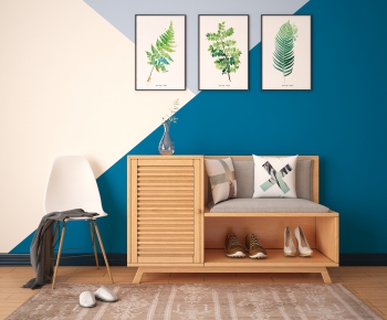 Nordic Style Shoe Cabinet-ID:731589374