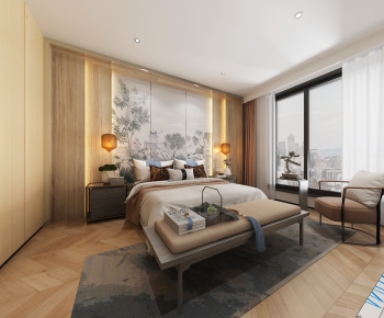 New Chinese Style Bedroom-ID:825054383