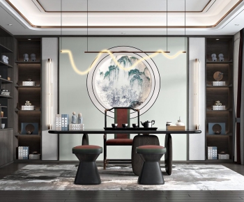 New Chinese Style Tea House-ID:627947591