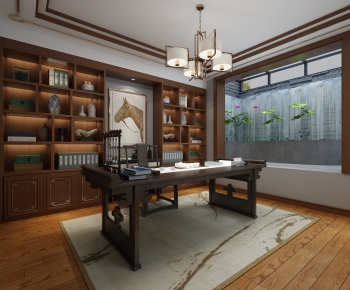 New Chinese Style Study Space-ID:349796833