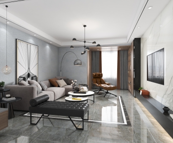 Modern A Living Room-ID:456426128