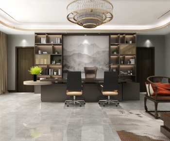 New Chinese Style Manager's Office-ID:271165337