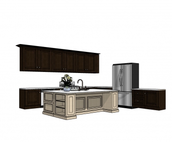 American Style Kitchen Cabinet-ID:494760312
