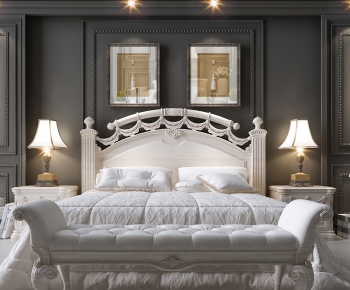 European Style Double Bed-ID:244593694