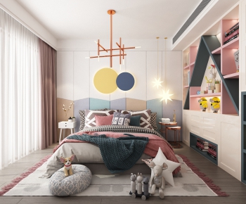 Nordic Style Girl's Room Daughter's Room-ID:818249928