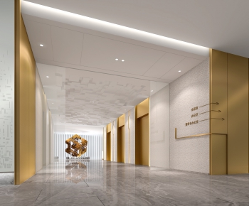 Modern Corridor/elevator Hall-ID:677801912