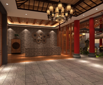 New Chinese Style Teahouse Tea House-ID:612013268