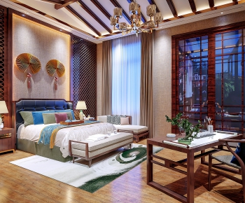 Chinese Style Bedroom-ID:487250834
