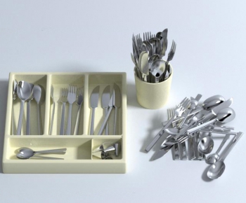 现代不锈钢刀叉餐具盒组合-ID:317555729