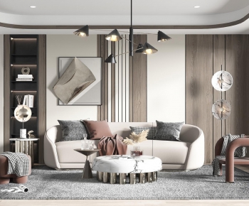 Modern A Living Room-ID:990299336