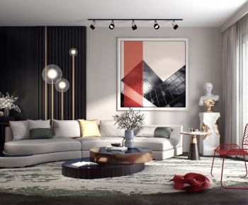 Modern A Living Room-ID:647018537