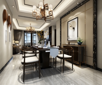 New Chinese Style Dining Room-ID:194394291