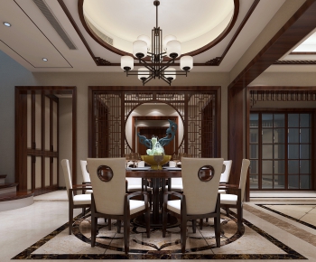 New Chinese Style Dining Room-ID:441756558