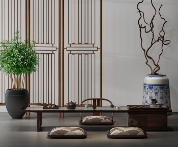 New Chinese Style Tea Tables And Chairs-ID:273744973