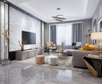 Modern A Living Room-ID:590533851