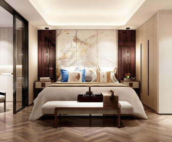 New Chinese Style Bedroom-ID:409982481