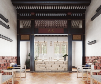 New Chinese Style Hotel Space-ID:891282625