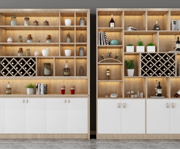Nordic Style Wine Cabinet-ID:456964815