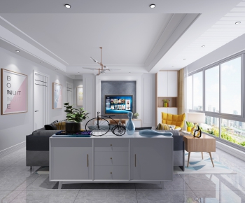 Nordic Style A Living Room-ID:439293729