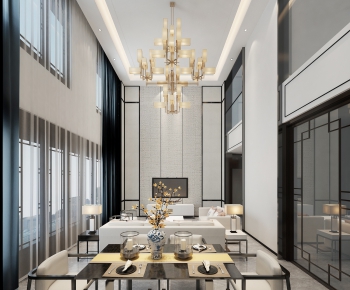 New Chinese Style Dining Room-ID:577308576