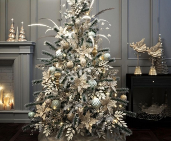 欧式圣诞树雕塑摆件组合-ID:632670571