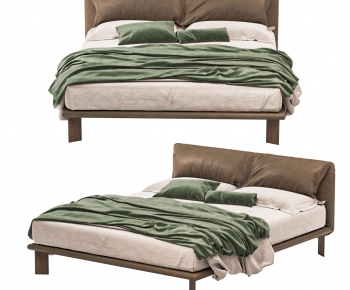 Modern Double Bed-ID:370930161
