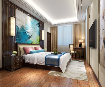 New Chinese Style Bedroom-ID:828261819