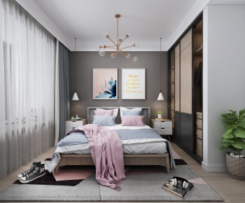 Nordic Style Bedroom-ID:397329186