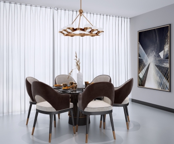 Modern Dining Table And Chairs-ID:900645814