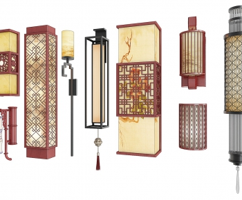 New Chinese Style Wall Lamp-ID:186369767