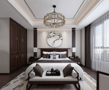 New Chinese Style Bedroom-ID:947779829