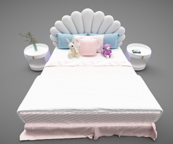 Simple European Style Child's Bed-ID:874248788