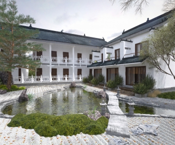 New Chinese Style Courtyard/landscape-ID:395901741