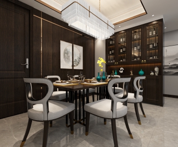 New Chinese Style Dining Room-ID:913817952