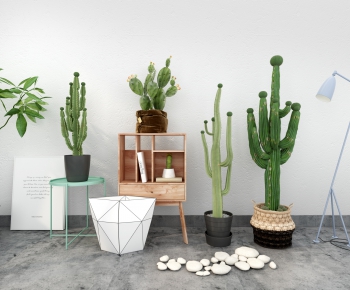 Nordic Style Potted Green Plant-ID:977080427