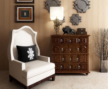 American Style Side Cabinet/Entrance Cabinet-ID:576779345