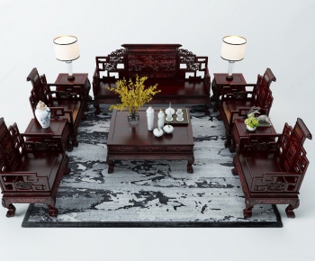 Chinese Style Sofa Combination-ID:750598587
