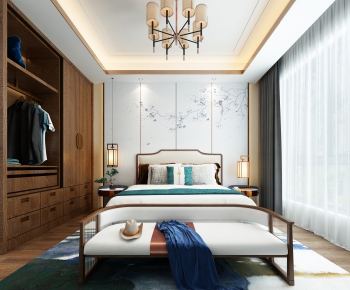 New Chinese Style Bedroom-ID:429209384