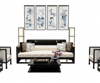 New Chinese Style Sofa Combination-ID:453517312