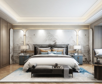 New Chinese Style Bedroom-ID:483900449