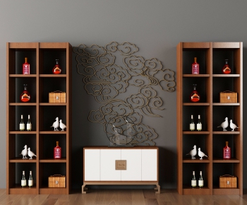 New Chinese Style Wine Cabinet-ID:229679692